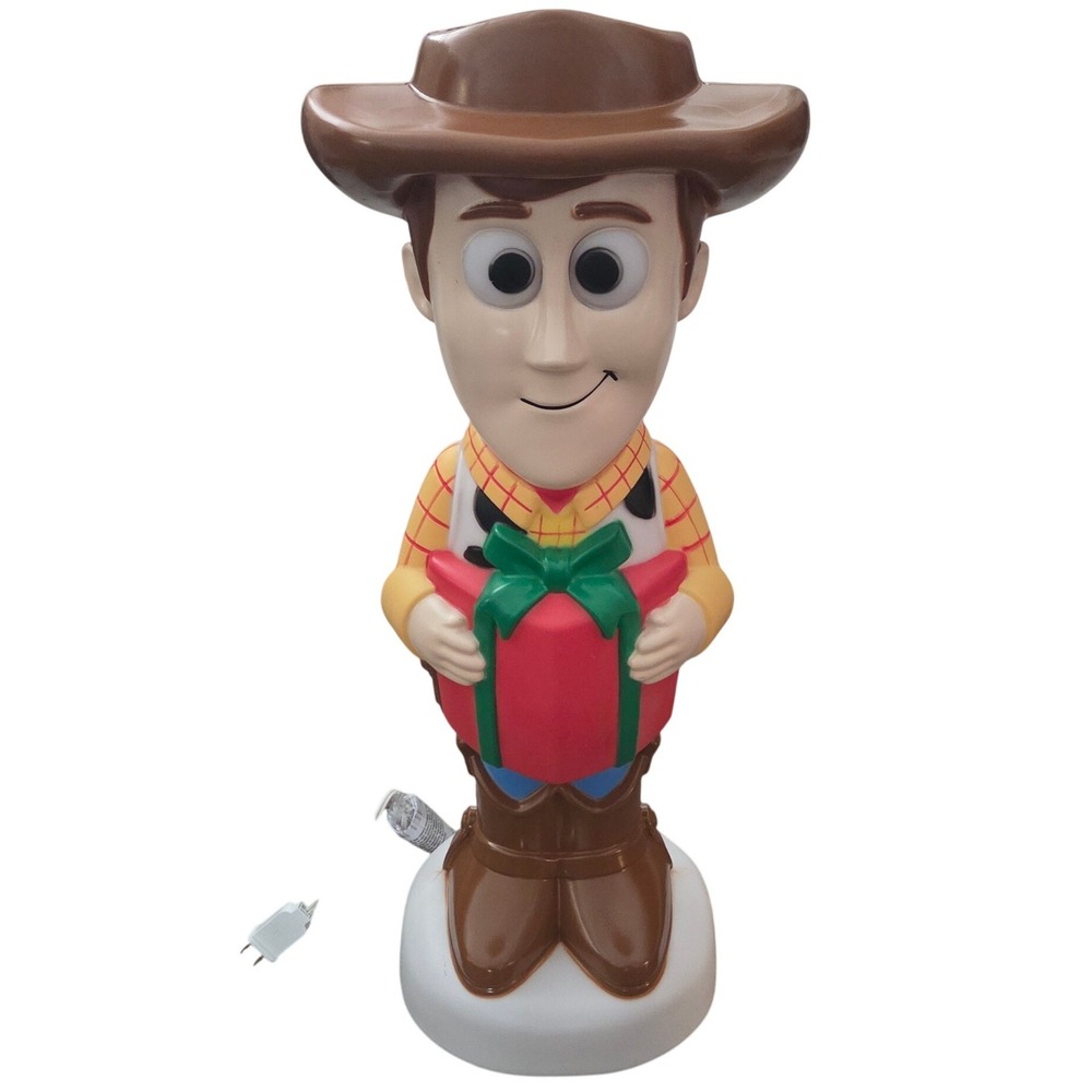 Disney Woody Toy Story Christmas Blow Mold 24in Plastic Holiday Decor Gemmy